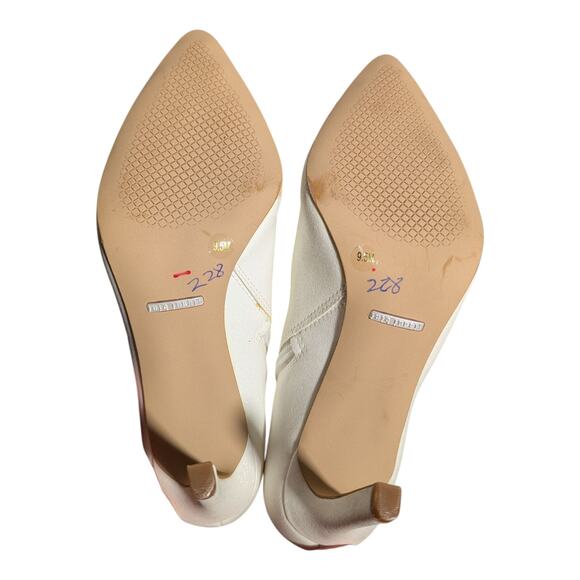 Gianni Bini Katerina White Over the Knee Pearl Bridal Stiletto Cowboy Boots 9.5 - Picture 8 of 9